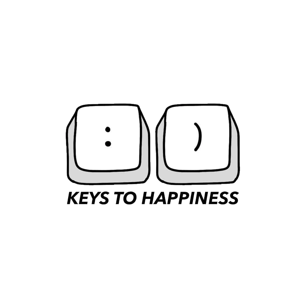 Keys to Happiness Sticker